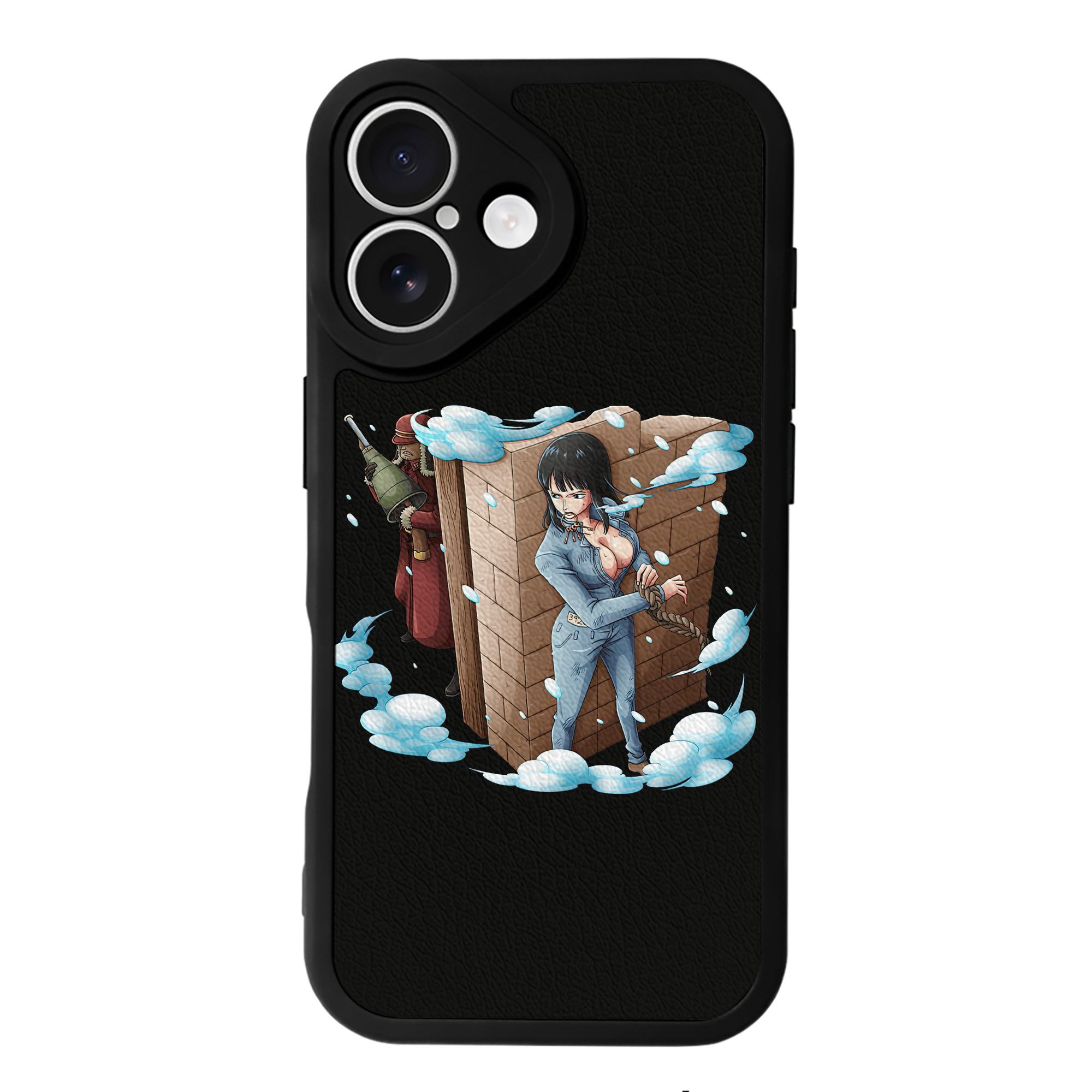 （画像用） ワンピース ニコ・ロビン ONE PIECE Nico Robin 【iPhone 16シリーズ対応】シリコンスマホケース（レザー調） 材質：シリコン